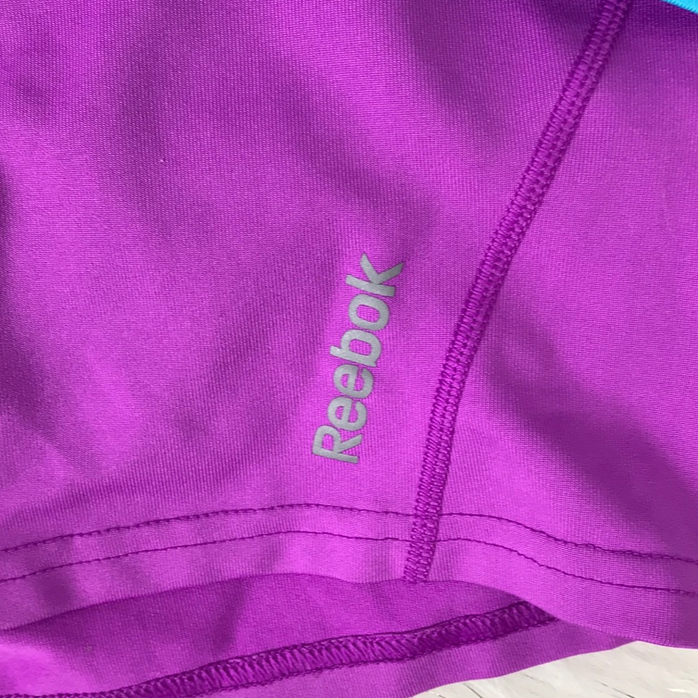 NWOT 2 Reebok purple/blue shorts size M - Picture 2 of 5